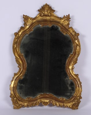 Lot 244 - An Italian style gilt wall mirror, 54x39cm.