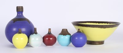 Lot 194 - A collection of Richard Baxter studio pottery,...