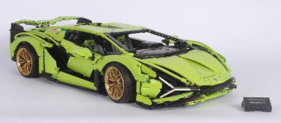 Lot 187 - A Lego 4000 piece Lamborghini Sian FKP 37...