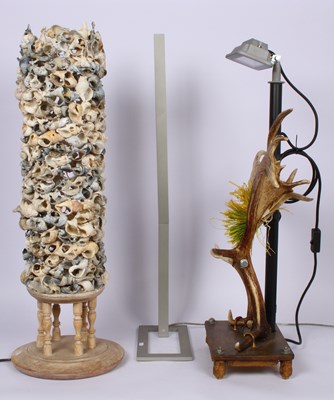 Lot 746 - A collection of three desk lamps including a...