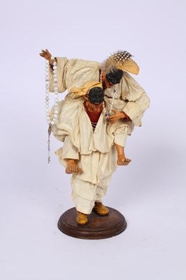 Lot 256 - A handcrafted figure of Pulcinella from...