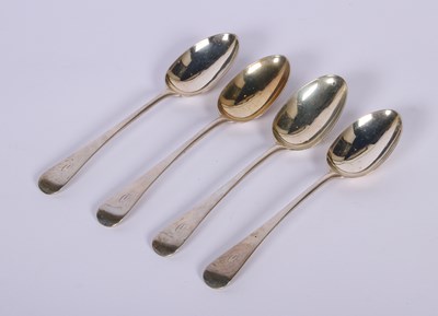 Lot 20 - A set of four Victorian silver Old English...