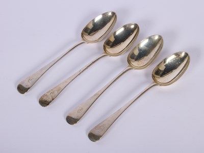Lot 68 - A set of four Victorian silver Old English...