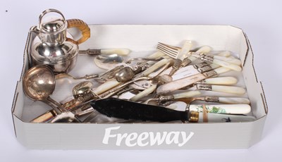 Lot 78 - A collection of mixed silver plated wares, to...