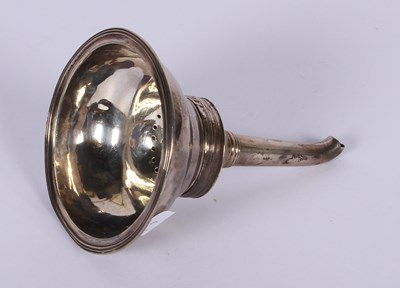 Lot 50 - An 18th or 19th century silver wire funnel,...
