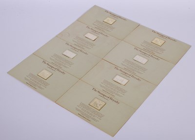 Lot 55 - A set of eight silver 'The Stamps of Royalty'...