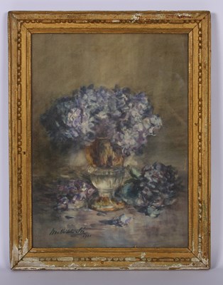 Lot 356 - Matilda Lee, still life of flowers,...