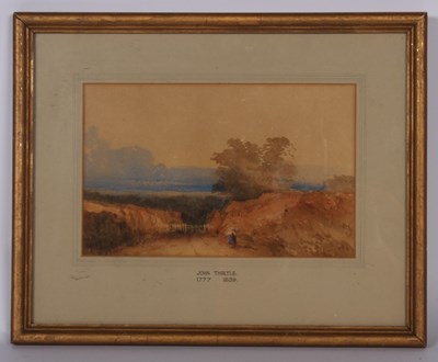 Lot 353 - John Thirtle (1777-1839), Figure on a country...