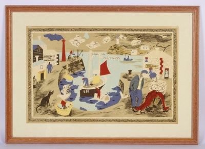 Lot 307 - Julian Trevelyan (1910-1988), 'Harbour',...
