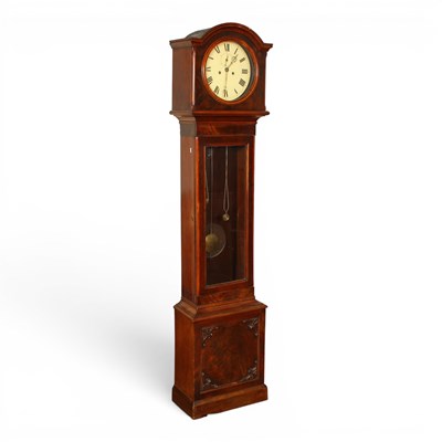 Lot 542 - A William IV mahogany longcase clock, having a...