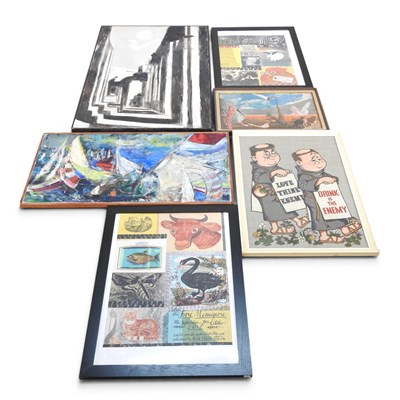 Lot 413 - Virginia Ward, 20th century, Greece, acrylic...