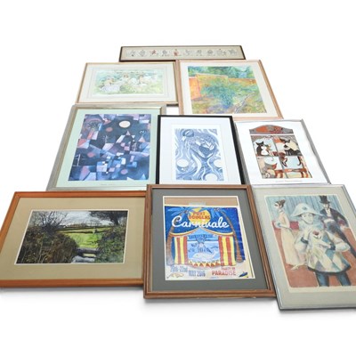 Lot 429 - Gordon King, 1939-1922, river scene, limited...
