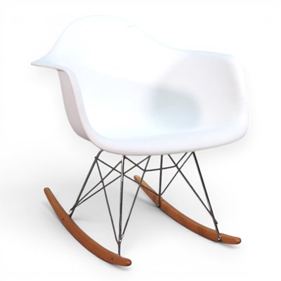 Lot 77 - After Eames RAR design, a white plastic...