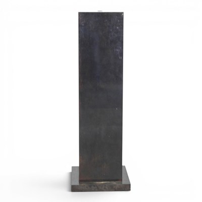 Lot 90 - A black painted copper pedestal