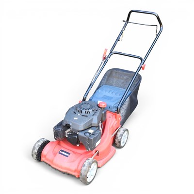 Lot 98 - A red Sovereign petrol lawnmower