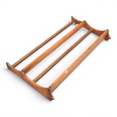 Lot 79 - A 1970s Ercol elm plate rack