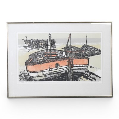 Lot 32 - Henry John Jackson, b1938, Beach Slipway,...