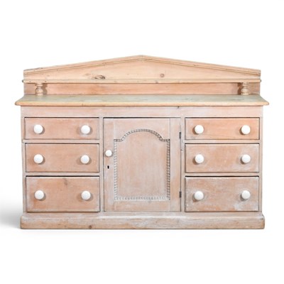 Lot 72 - A 19th century stripped pine chiffonier, with...
