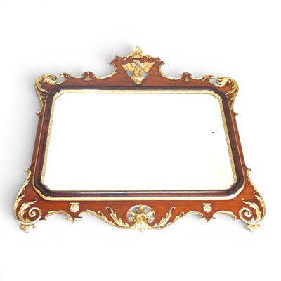 Lot 68 - A large George III mahogany and parcel gilt...