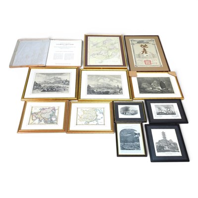 Lot 691 - A collection of Chinese related maps and...