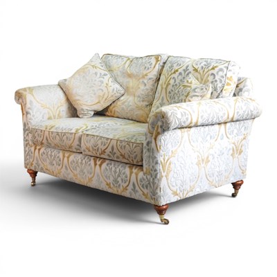Lot 123 - A modern floral upholstered sofa, by Alstons,...