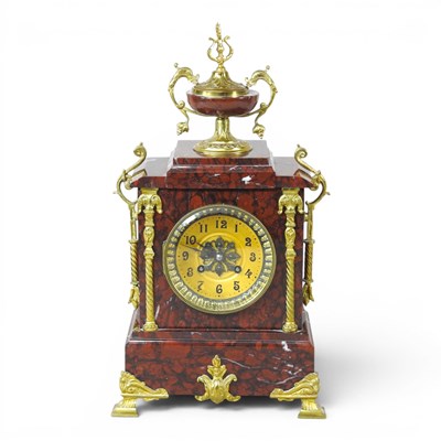 Lot 2 - A 19th century French marble and gilt metal...
