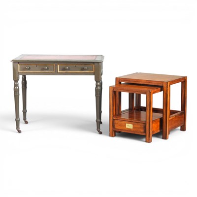 Lot 414 - A Victorian style and recently painted writing...