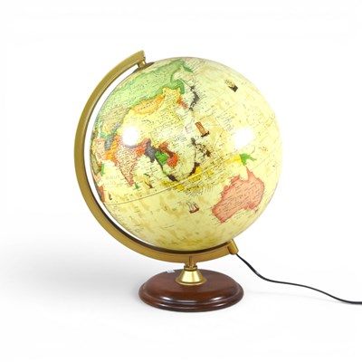 Lot 224 - A globe table lamp, 40cm high