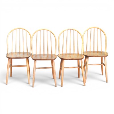 Lot 474 - A set of four mid 20th century Ercol style...