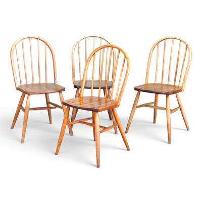 Lot 520 - A set of four mid 20th century Ercol style...