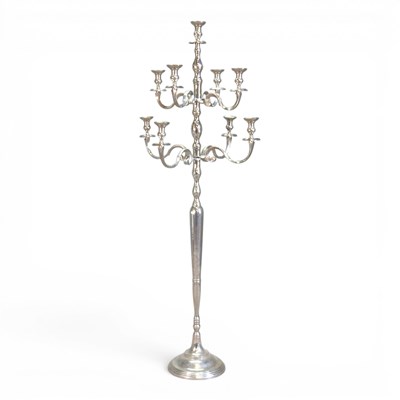 Lot 35 - A large metal floor standing eight branch...