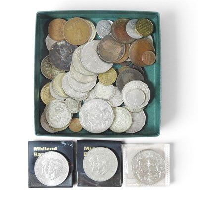 Lot 147 - A collection of coins, to include Russian and...