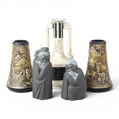 Lot 416 - A Czechoslovakian Ditmar Urbach glazed pottery...