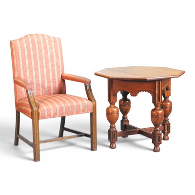 Lot 462 - An early 20th century oak centre table, of...
