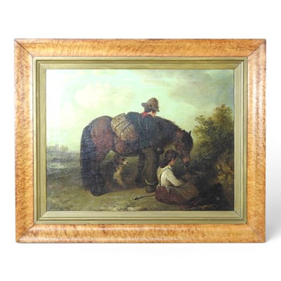 Lot 155 - Edwin Robert Smythe, 1810-1899, figures with a...