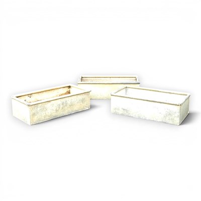 Lot 124 - A collection of three galvanised garden...