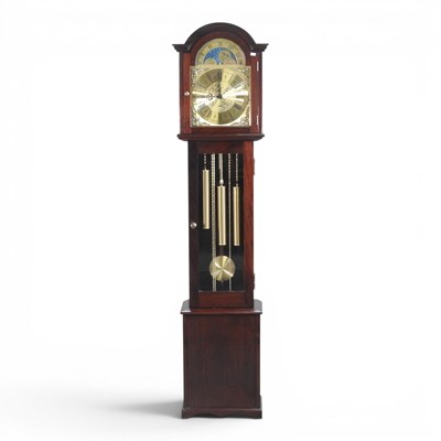 Lot 292 - A mid 20th century granddaughter clock, with a...