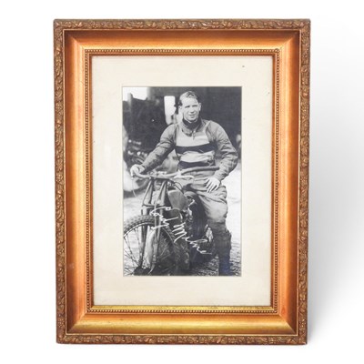 Lot 604 - A black and white signed photograph of...