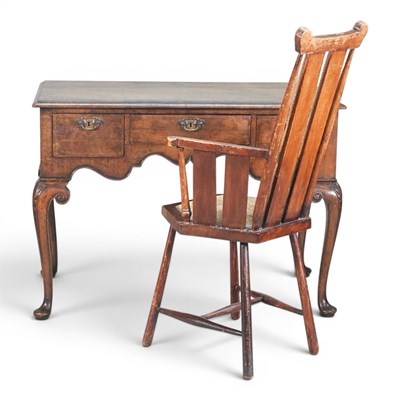 Lot 344 - A 1930s walnut and featherbanded writing desk,...
