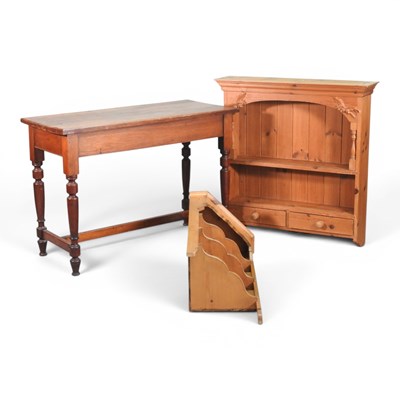 Lot 378 - An Edwardian walnut side table, 100cm wide,...