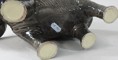 Lot 84 - A large Beswick pottery model of an elephant
